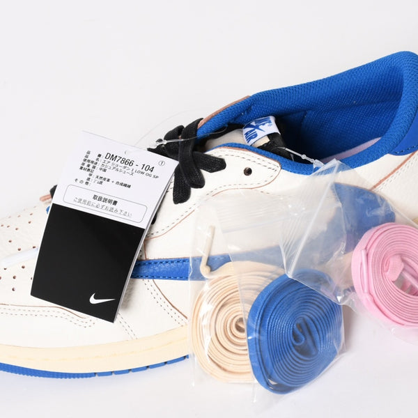 新品未使用 NIKE ナイキ × TRAVIS SCOTT × Fragment Design AIR JORDAN 1 LOW OG SP エアジョーダン1 ロウ DM7866 サイズ10 中古 4a004452