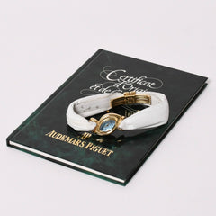 AUDEMARS PIGUET オーデマ ピゲ BAROQUE バロック 腕時計 重量約27.52g 18KYG クォーツ レザー 人工サファイアガラス 美品 中古 4a004460