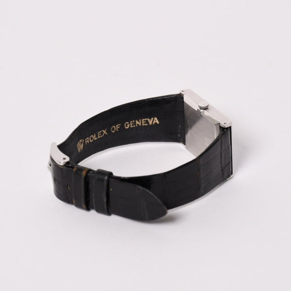 ROLEX ロレックス CELLINI チェリーニ 腕時計 4014 重量約26.25g 18KWG 純正 手巻き ブルーサンレイ文字盤 美品 中古 4a004459