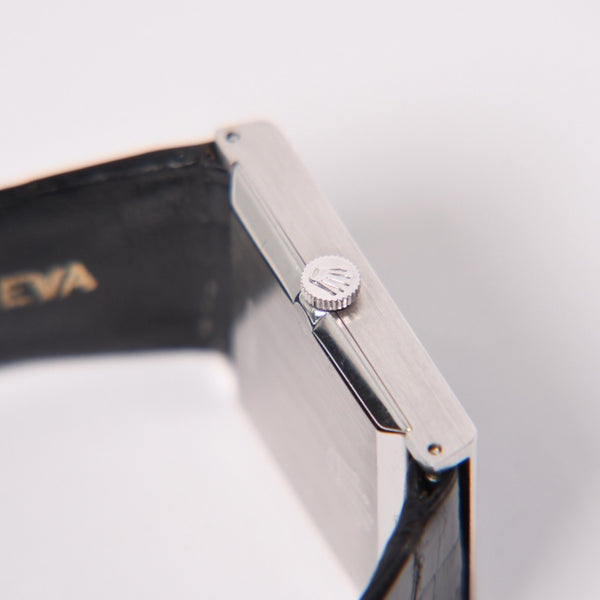 ROLEX ロレックス CELLINI チェリーニ 腕時計 4014 重量約26.25g 18KWG 純正 手巻き ブルーサンレイ文字盤 美品 中古 4a004459