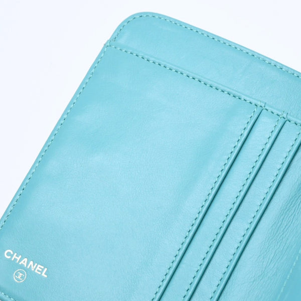 CHANEL Cocomark Wallet Emerald Green Green Round Zipper No. 5 Good Condition Used 4a004465
