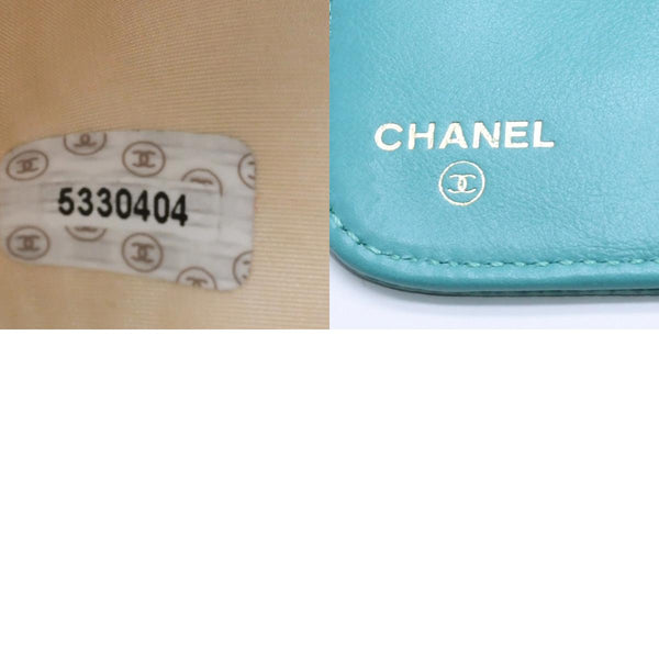 CHANEL Cocomark Wallet Emerald Green Green Round Zipper No. 5 Good Condition Used 4a004465