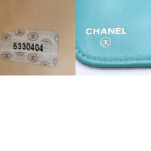 画像をギャラリービューアに読み込む, CHANEL シャネル ココマーク 財布 ウォレット エメラルドグリーン グリーン ラウンドファスナー 5番台 美品 中古 4a004465
