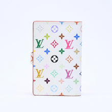 画像をギャラリービューアに読み込む, 極美品 LOUIS VUITTON ルイヴィトン 手帳カバー ホワイト マルチカラー アジェンダミニ M92653 中古 4a004292