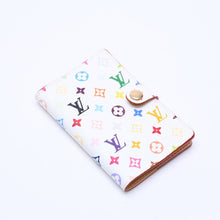 画像をギャラリービューアに読み込む, 極美品 LOUIS VUITTON ルイヴィトン 手帳カバー ホワイト マルチカラー アジェンダミニ M92653 中古 4a004292