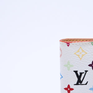極美品 LOUIS VUITTON ルイヴィトン 手帳カバー ホワイト マルチカラー アジェンダミニ M92653 中古 4a004292