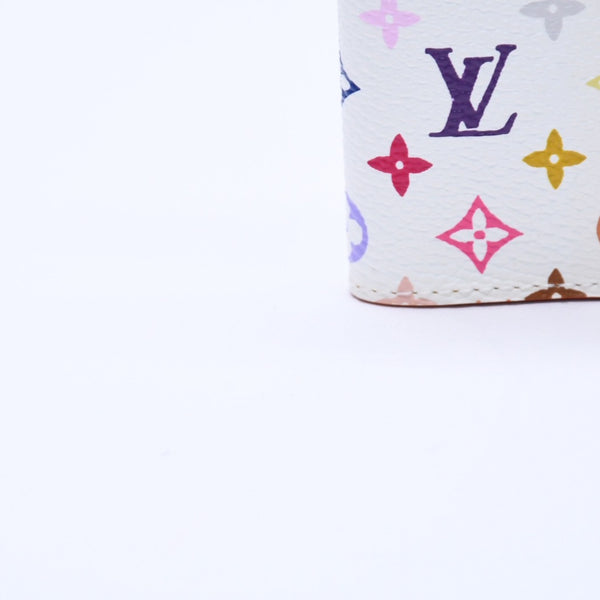 極美品 LOUIS VUITTON ルイヴィトン 手帳カバー ホワイト マルチカラー アジェンダミニ M92653 中古 4a004292