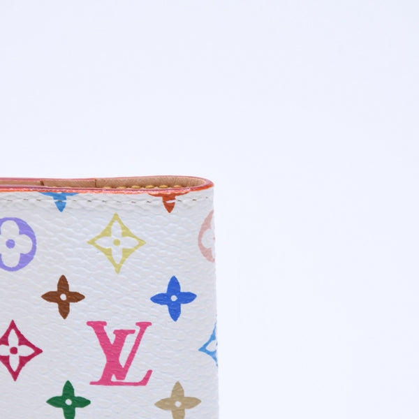極美品 LOUIS VUITTON ルイヴィトン 手帳カバー ホワイト マルチカラー アジェンダミニ M92653 中古 4a004292