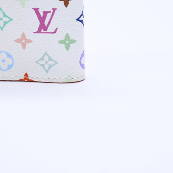 極美品 LOUIS VUITTON ルイヴィトン 手帳カバー ホワイト マルチカラー アジェンダミニ M92653 中古 4a004292