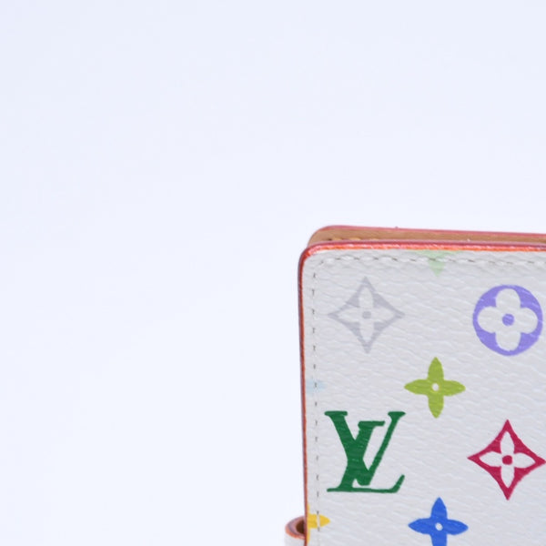 極美品 LOUIS VUITTON ルイヴィトン 手帳カバー ホワイト マルチカラー アジェンダミニ M92653 中古 4a004292