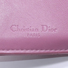 画像をギャラリービューアに読み込む, Christian Dior クリスチャンディオール レディ ディオール ロータスウォレット S0181OVRB パテントカーフスキン カナージュ ピンク 三つ折り財布 ゴールド金具 良品 中古 4a004433