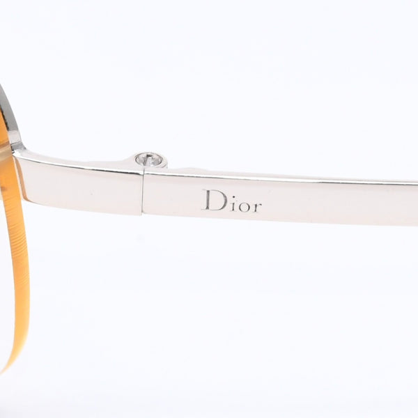 Christian Dior ADIORABLE 5 Half Rim Sunglasses 3YGIJ Size 64□16 115 Silver Yellow Good Condition Used 4a004434