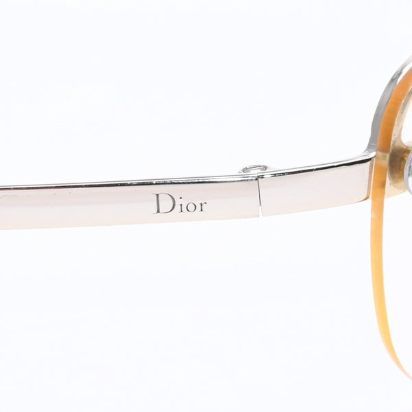 Christian Dior ADIORABLE 5 Half Rim Sunglasses 3YGIJ Size 64□16 115 Silver Yellow Good Condition Used 4a004434