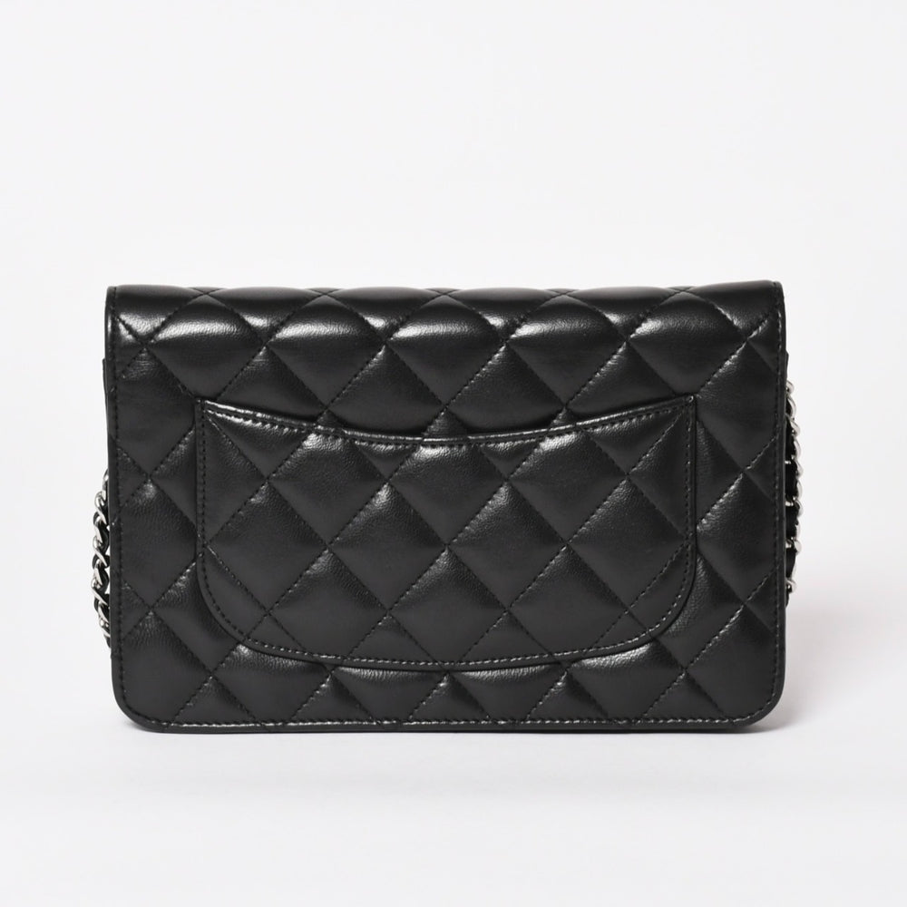 極美品 CHANEL シャネル タイムレスクラシックライン クラシック チェーンウォレット A33814 16番台 ココマーク ラムスキン 中古 4a003973