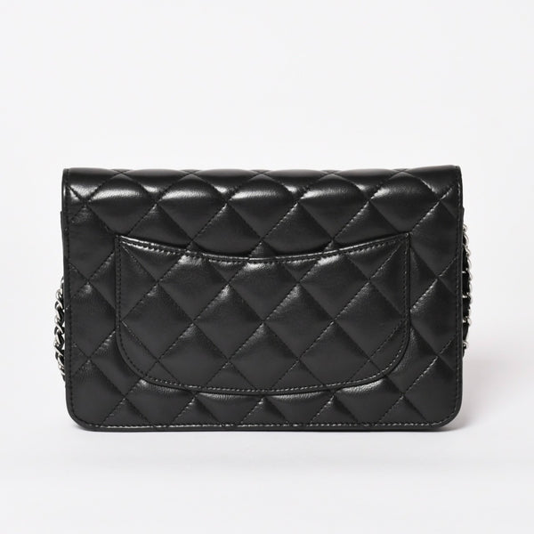 Very Good Condition CHANEL Timeless Classic Line Classic Chain Wallet A33814 16th Series Coco Mark Lambskin Used 4a003973