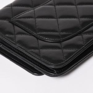 Very Good Condition CHANEL Timeless Classic Line Classic Chain Wallet A33814 16th Series Coco Mark Lambskin Used 4a003973
