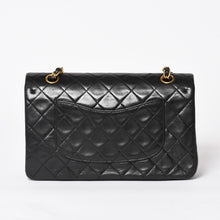 画像をギャラリービューアに読み込む, CHANEL シャネル マトラッセ25 Wフラップ Wチェーンショルダーバッグ 4番台 ラムスキン ココマーク ブラック ゴールド金具 美品 中古 4a004239