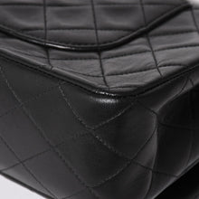 画像をギャラリービューアに読み込む, CHANEL シャネル マトラッセ25 Wフラップ Wチェーンショルダーバッグ 4番台 ラムスキン ココマーク ブラック ゴールド金具 美品 中古 4a004239