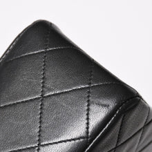 画像をギャラリービューアに読み込む, CHANEL シャネル マトラッセ25 Wフラップ Wチェーンショルダーバッグ 4番台 ラムスキン ココマーク ブラック ゴールド金具 美品 中古 4a004239