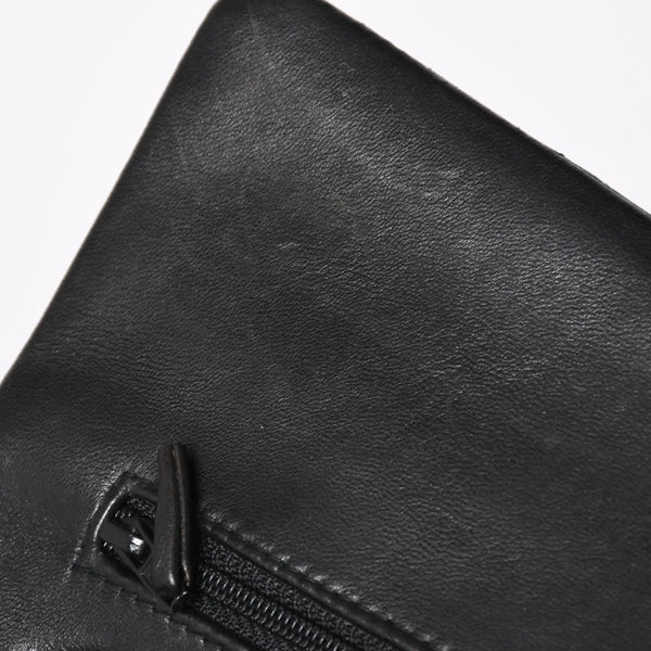 CHANEL シャネル マトラッセ25 Wフラップ Wチェーンショルダーバッグ 4番台 ラムスキン ココマーク ブラック ゴールド金具 美品 中古 4a004239