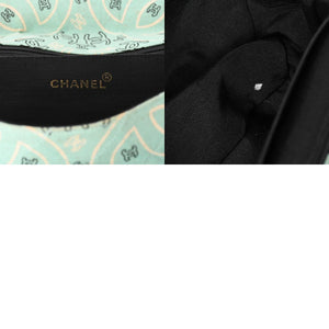 CHANEL シャネル デカマトラッセ33 Sフラップ Sチェーンショルダーバッグ ココマーク ペイズリー ライトブルー ゴールド金具 良品 中古 4a004589
