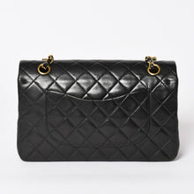 画像をギャラリービューアに読み込む, 極美品 CHANEL シャネル マトラッセ25 Wフラップ Wチェーンショルダーバッグ A01112 2番台 ラムスキン ココマーク ブラック 中古 4a003285