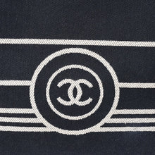 画像をギャラリービューアに読み込む, CHANEL シャネル 2WAYトートバッグ A92241 ココマーク デニム レザー ネイビー ブラウン シルバー金具 美品 中古 4a004602