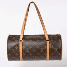 画像をギャラリービューアに読み込む, LOUIS VUITTON ルイヴィトン パピヨン30 GM ハンドバッグ M51365 モノグラム ゴールド金具 筒型 美品 中古 4a004616