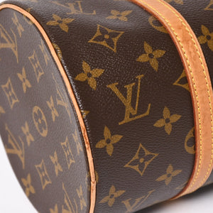 LOUIS VUITTON Papillon 30 GM Handbag M51365 Monogram Gold Metal Fittings Cylindrical Good Condition Used 4a004616