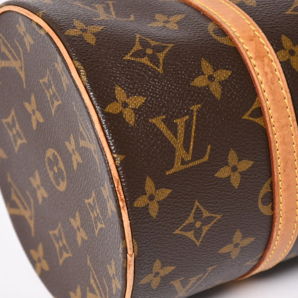 LOUIS VUITTON Papillon 30 GM Handbag M51365 Monogram Gold Metal Fittings Cylindrical Good Condition Used 4a004616