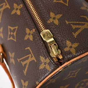 LOUIS VUITTON Papillon 30 GM Handbag M51365 Monogram Gold Metal Fittings Cylindrical Good Condition Used 4a004616
