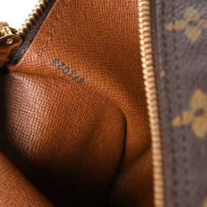 LOUIS VUITTON Papillon 30 GM Handbag M51365 Monogram Gold Metal Fittings Cylindrical Good Condition Used 4a004616