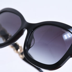 極美品 CHANEL シャネル サングラス アイウェア ココマーク 5465-Q-A c.622/S6 サイズ55□18 140 ブラウン 中古 4a004476
