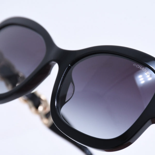 極美品 CHANEL シャネル サングラス アイウェア ココマーク 5465-Q-A c.622/S6 サイズ55□18 140 ブラウン 中古 4a004476