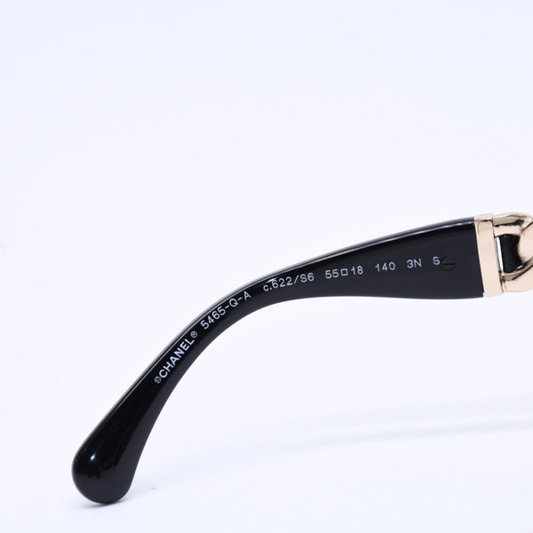 極美品 CHANEL シャネル サングラス アイウェア ココマーク 5465-Q-A c.622/S6 サイズ55□18 140 ブラウン 中古 4a004476