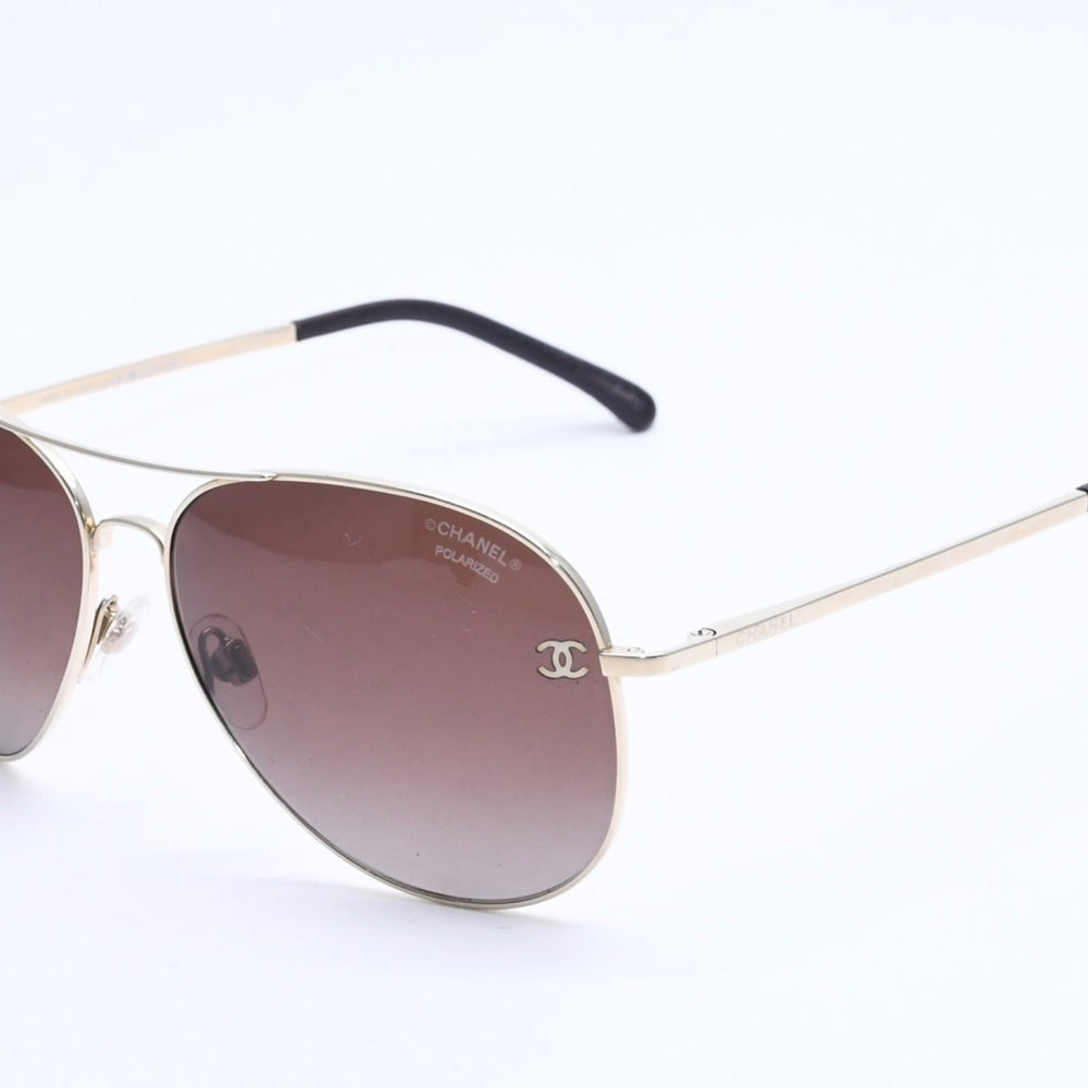 極美品 CHANEL シャネル サングラス アイウェア ココマーク 4189-T-Q.N395/S91678/3 サイズ59□14 135 ブラウン 中古 4a004483