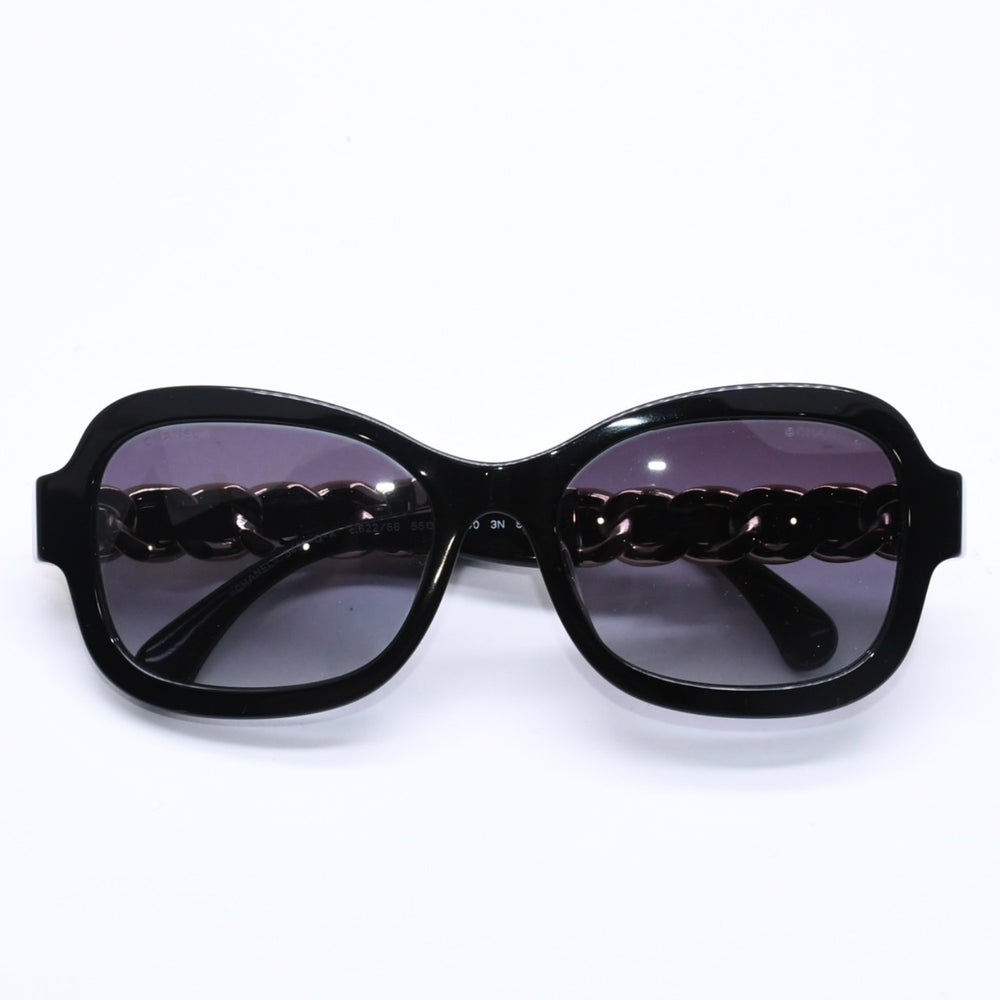 極美品 CHANEL シャネル サングラス アイウェア ココマーク 5465-Q-A c.622/S6 サイズ55□18 140 ブラウン 中古 4a004476