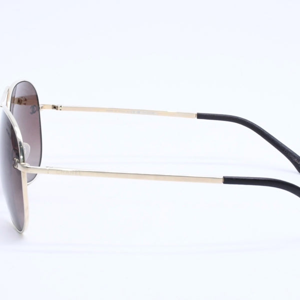 Mint condition CHANEL sunglasses eyewear with Coco Mark 4189-T-Q.N395/S91678/3 Size 59□14 135 Brown Used 4a004483