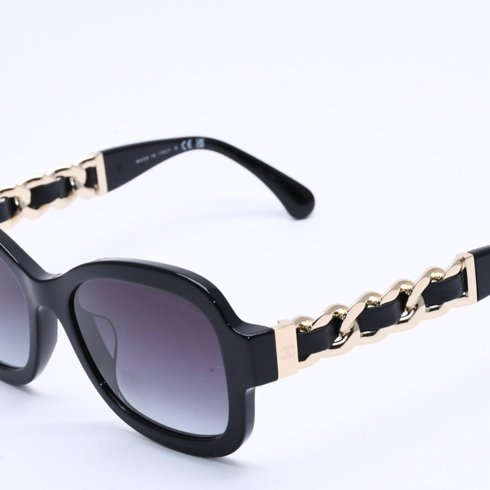極美品 CHANEL シャネル サングラス アイウェア ココマーク 5465-Q-A c.622/S6 サイズ55□18 140 ブラウン 中古 4a004476