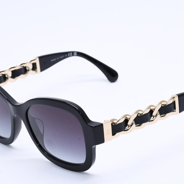 極美品 CHANEL シャネル サングラス アイウェア ココマーク 5465-Q-A c.622/S6 サイズ55□18 140 ブラウン 中古 4a004476