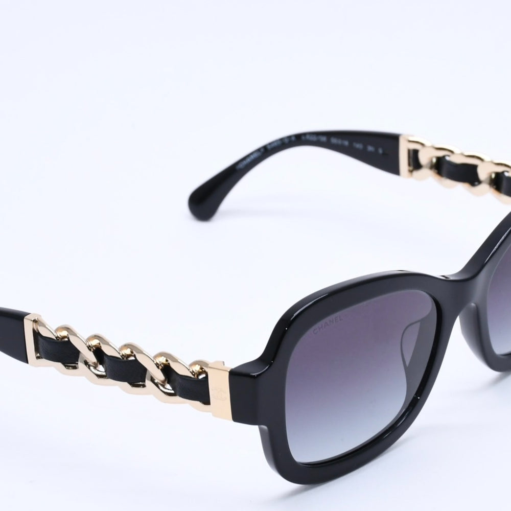 極美品 CHANEL シャネル サングラス アイウェア ココマーク 5465-Q-A c.622/S6 サイズ55□18 140 ブラウン 中古 4a004476