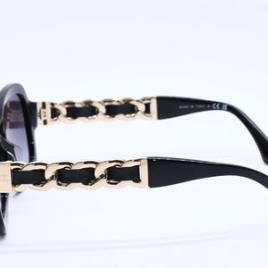 極美品 CHANEL シャネル サングラス アイウェア ココマーク 5465-Q-A c.622/S6 サイズ55□18 140 ブラウン 中古 4a004476