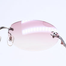 画像をギャラリービューアに読み込む, 極美品 CHANEL シャネル リムレス サングラス アイウェア 4013 c.124/58 サイズ59□16 130 ココマーク ピンク グラデーション 中古 4a004474