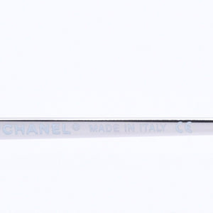 極美品 CHANEL シャネル リムレス サングラス アイウェア 4017 c.124/53 サイズ62□17 120 ココマーク ブルー シルバー 中古 4a004475
