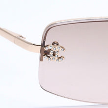 画像をギャラリービューアに読み込む, 極美品 CHANEL シャネル サングラス アイウェア 4093-B c.125/13 サイズ56□16 130 ココマーク ラインストーン ブラウン 中古 4a004479