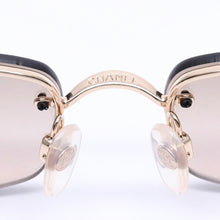画像をギャラリービューアに読み込む, 極美品 CHANEL シャネル サングラス アイウェア 4093-B c.125/13 サイズ56□16 130 ココマーク ラインストーン ブラウン 中古 4a004479
