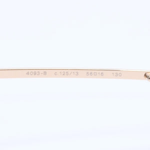 極美品 CHANEL シャネル サングラス アイウェア 4093-B c.125/13 サイズ56□16 130 ココマーク ラインストーン ブラウン 中古 4a004479