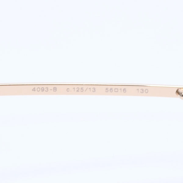 極美品 CHANEL シャネル サングラス アイウェア 4093-B c.125/13 サイズ56□16 130 ココマーク ラインストーン ブラウン 中古 4a004479
