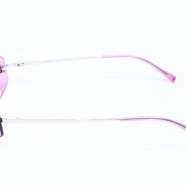 Very Good Condition CHANEL Rimless Sunglasses Eyewear 4002 c.124/76 Size 57□19 130 Coco Mark Pink Used 4a004491