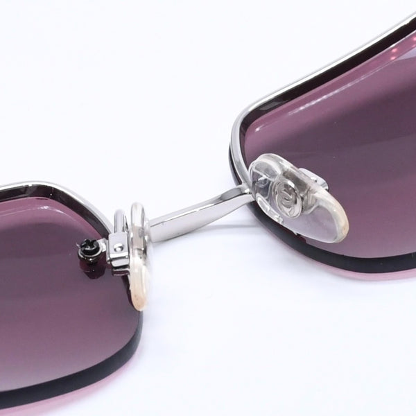 新品未使用 CHANEL シャネル ハーフリム サングラス アイウェア 4104-B c.124/7E サイズ62□15 120 ココマーク 中古 4a004481